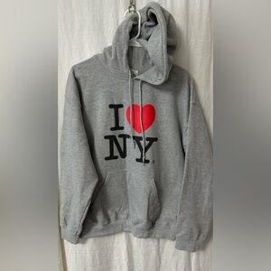 Gildan Heavy Blend I love NY hoodie size M